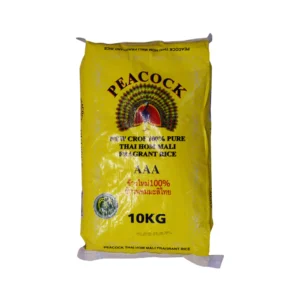 Peacock Thai Horn Mali Fragrant Rice 10kg